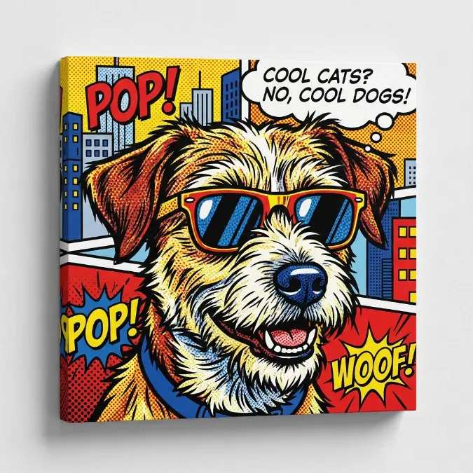 Pop Art Pet Canvas
